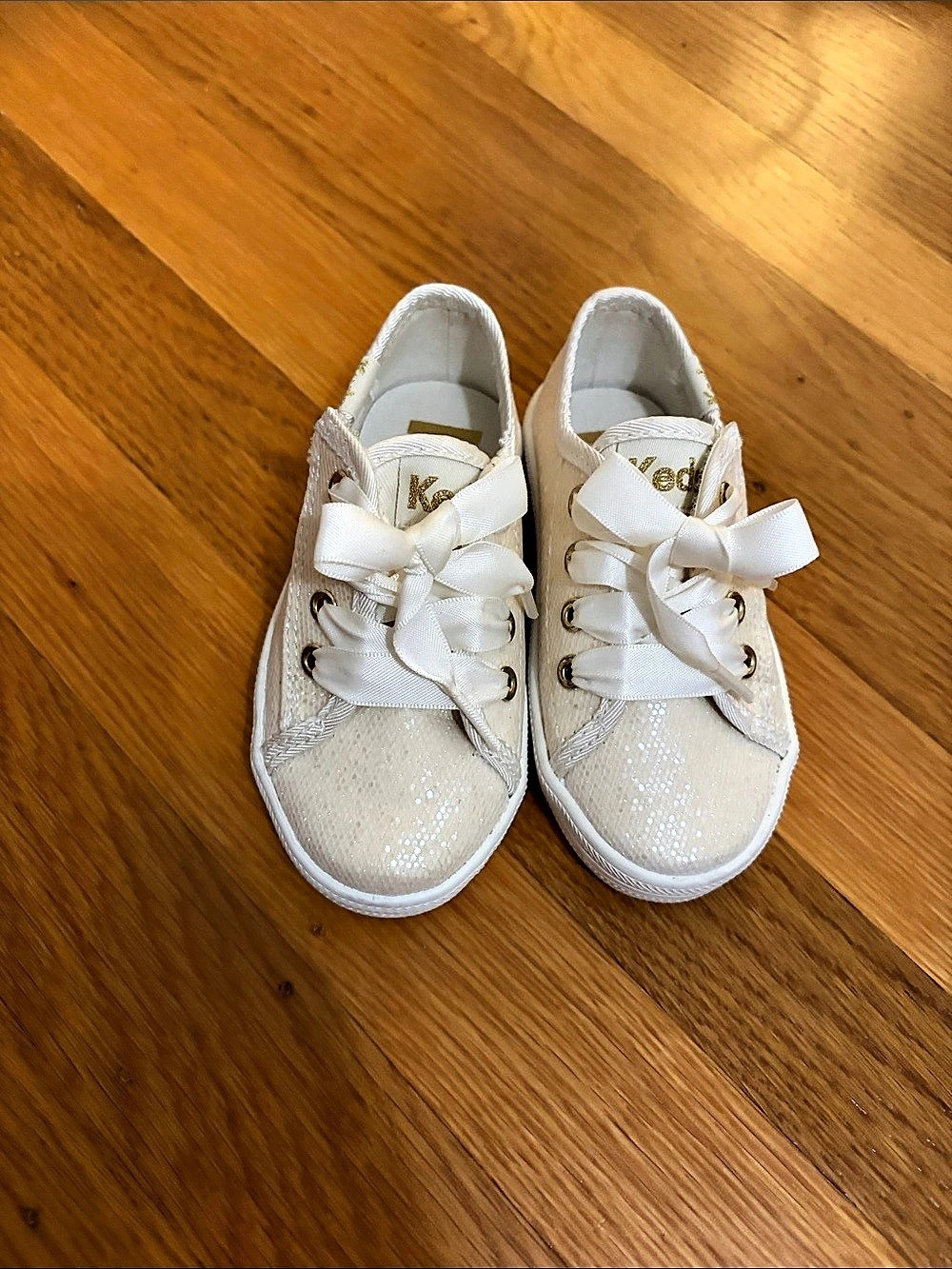 Keds Kickstart Celebrations Glitter Sneaker White
